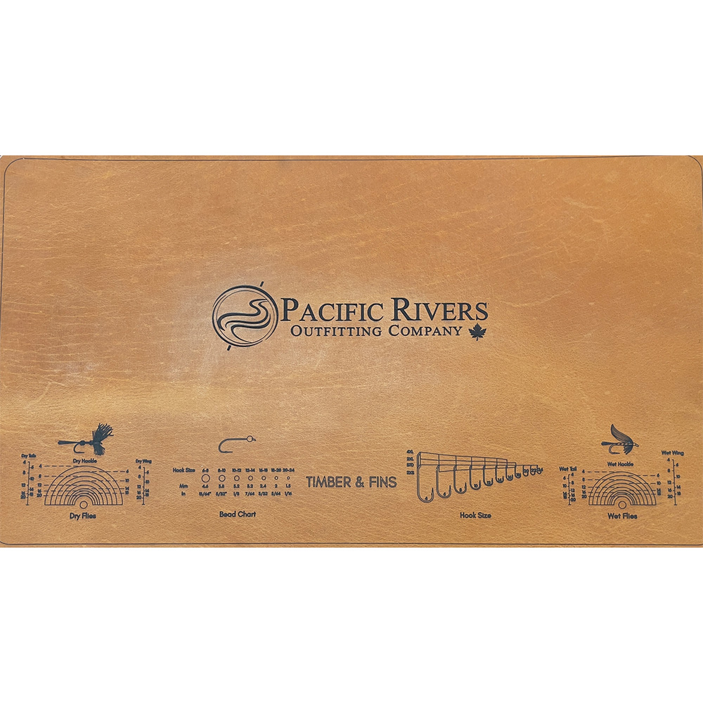 Timber & Fins x PROC Fly Tying mat Pacific Rivers Outfitting Company