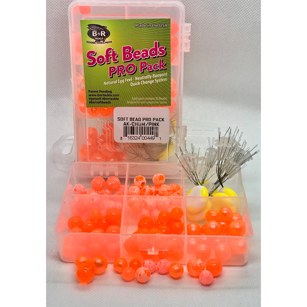 BnR Soft Beads Pro Pack - AK Chum & Pink - Soft Beads - Alaska Fly